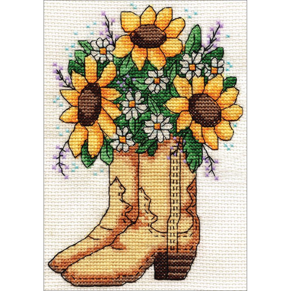 Cowboy Boots Counted Cross Stitch Kit